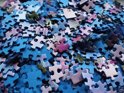 pile of puzzle pieces